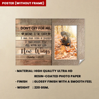 personalized photo photo canvas loss of dog gift wall art memorial design