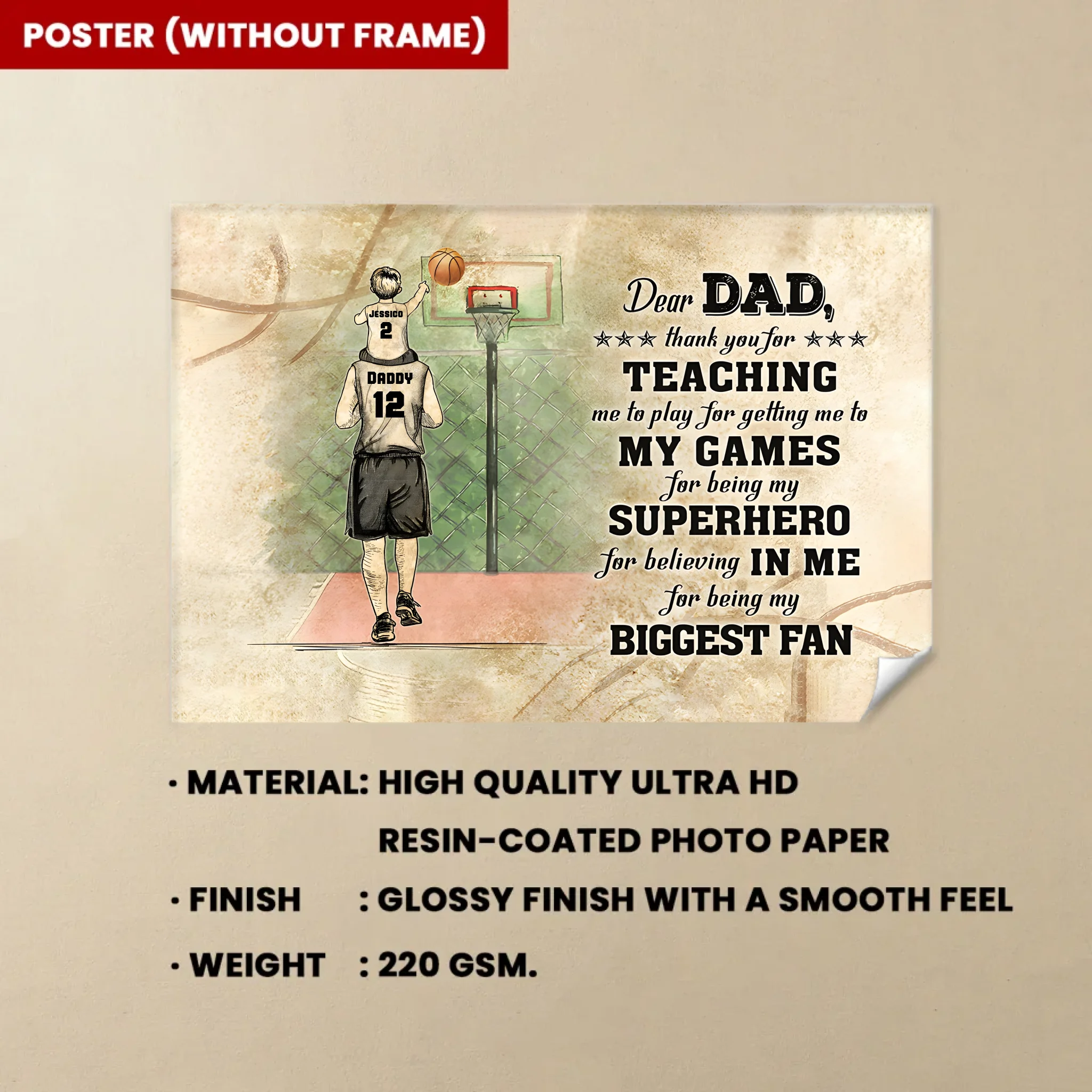 custom custom gift for dad special gift idea
