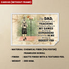 basketball dad and child thank you custom canvas 710195 710218 custom gift for dad personalized gift photo
