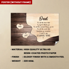 thank you dad gift with kids names custom gift for dad personalized gift photo