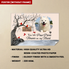 Poster With Frame Plaque Personalized Photo Home Remembrance Gift for Loss of Dog