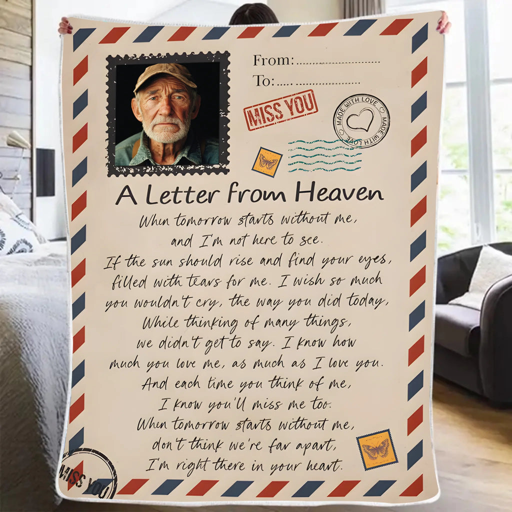 blanket personalized photo comfort during grief