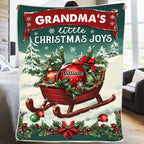made for grandmas heart blanket personalized design christmas gift for grandma