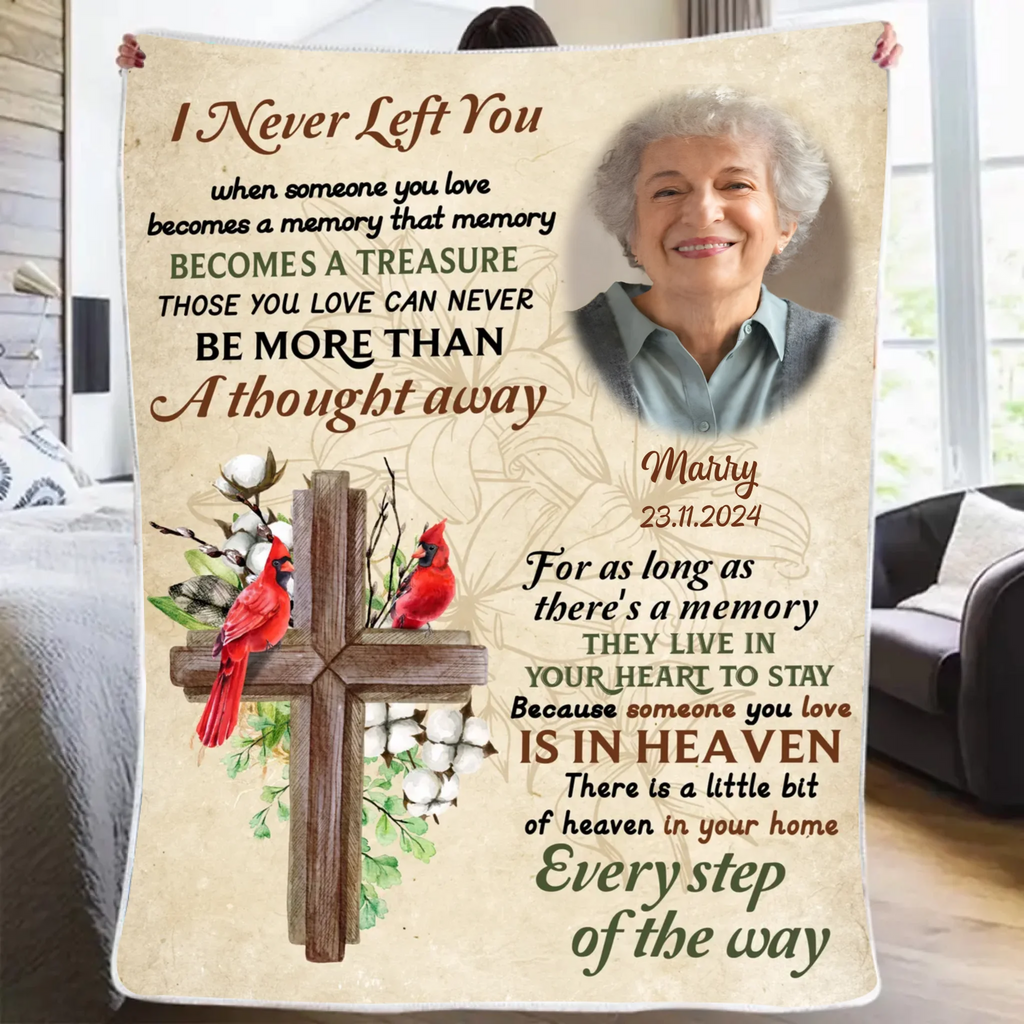 blanket personalized photo comfort during grief