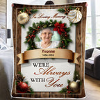blanket personalized photo christmas remembrance