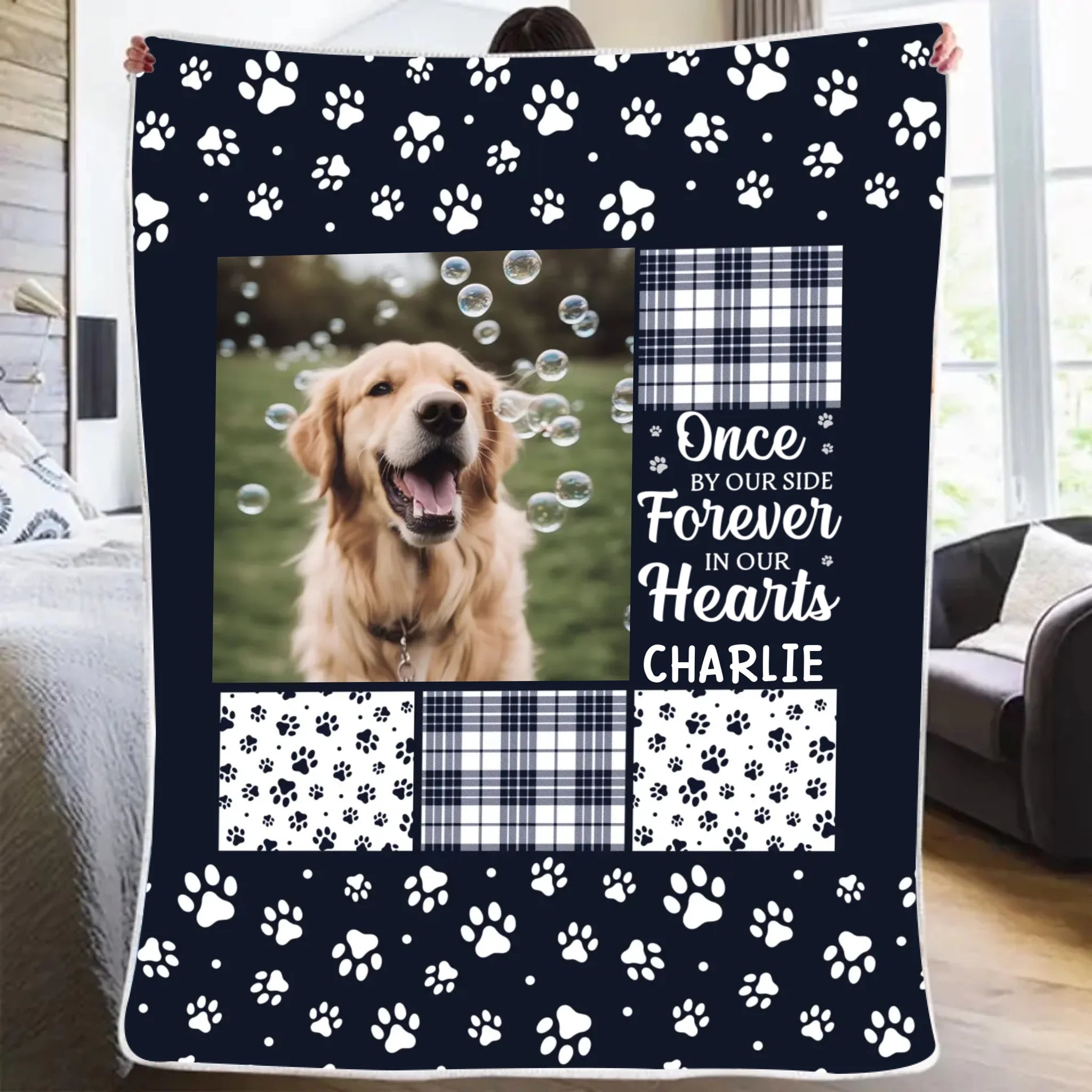 Blanket Flannel Blanket Personalized Photo Soft Cozy Throw