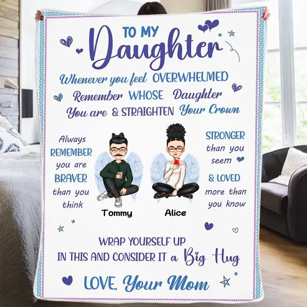 blanket personalized gift for daughter cozy nights main image