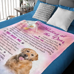Blanket Flannel Personalized Design Blanket Sympathy Gift for Loss of Dog