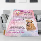 Blanket Personalized Design Sympathy Gift for Loss of Dog Blanket Flannel