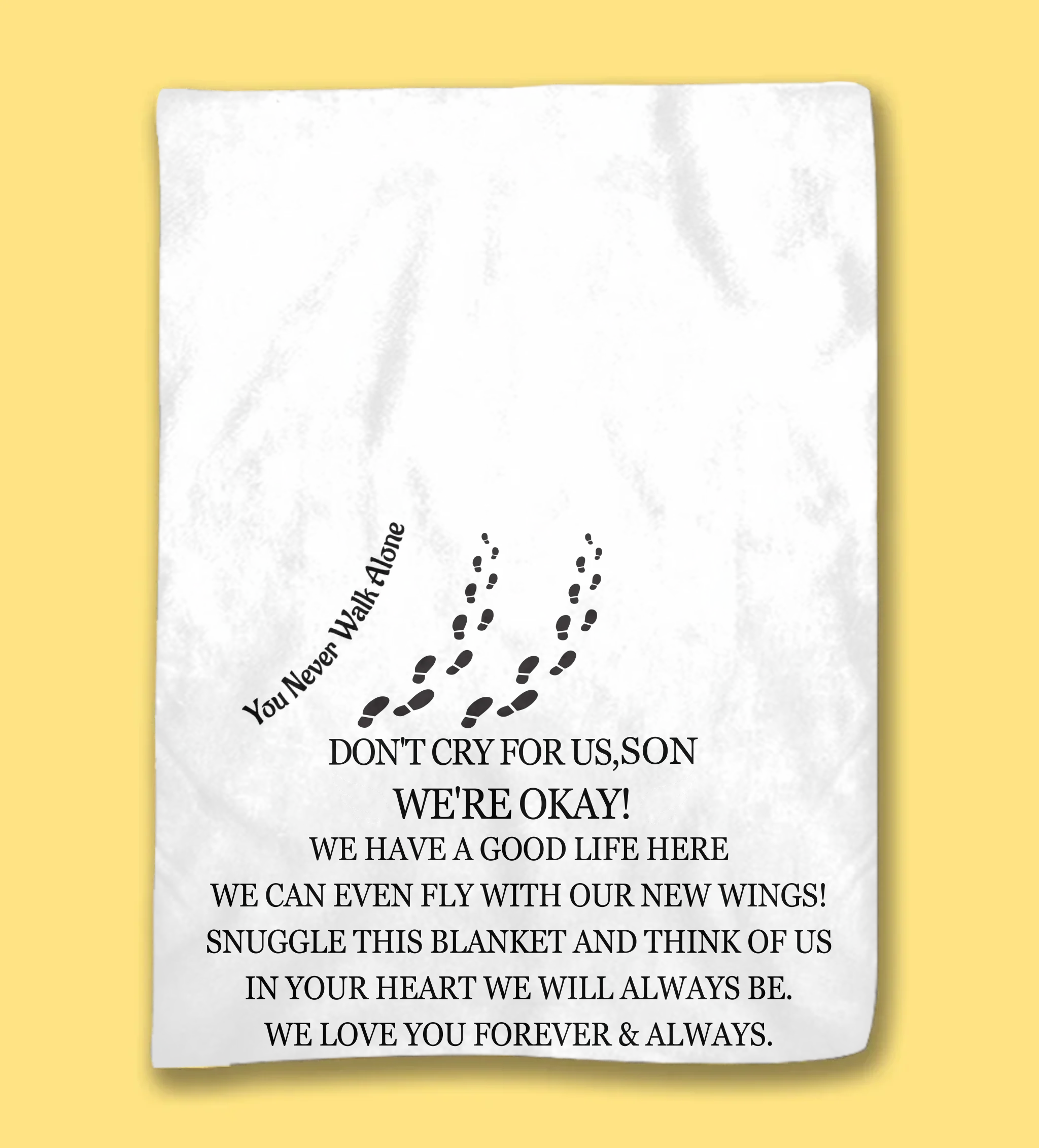 personalized design blanket memorial design