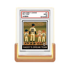 fathers day surprise custom gift for dad inspired by baseball no 1 dad grandpa man kids trading card style personalized