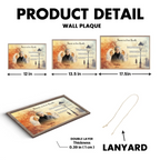 plaque wooden style personalized photo memorial design wall