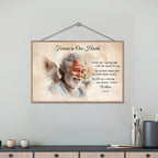 wooden style plaque personalized photo home remembrance table