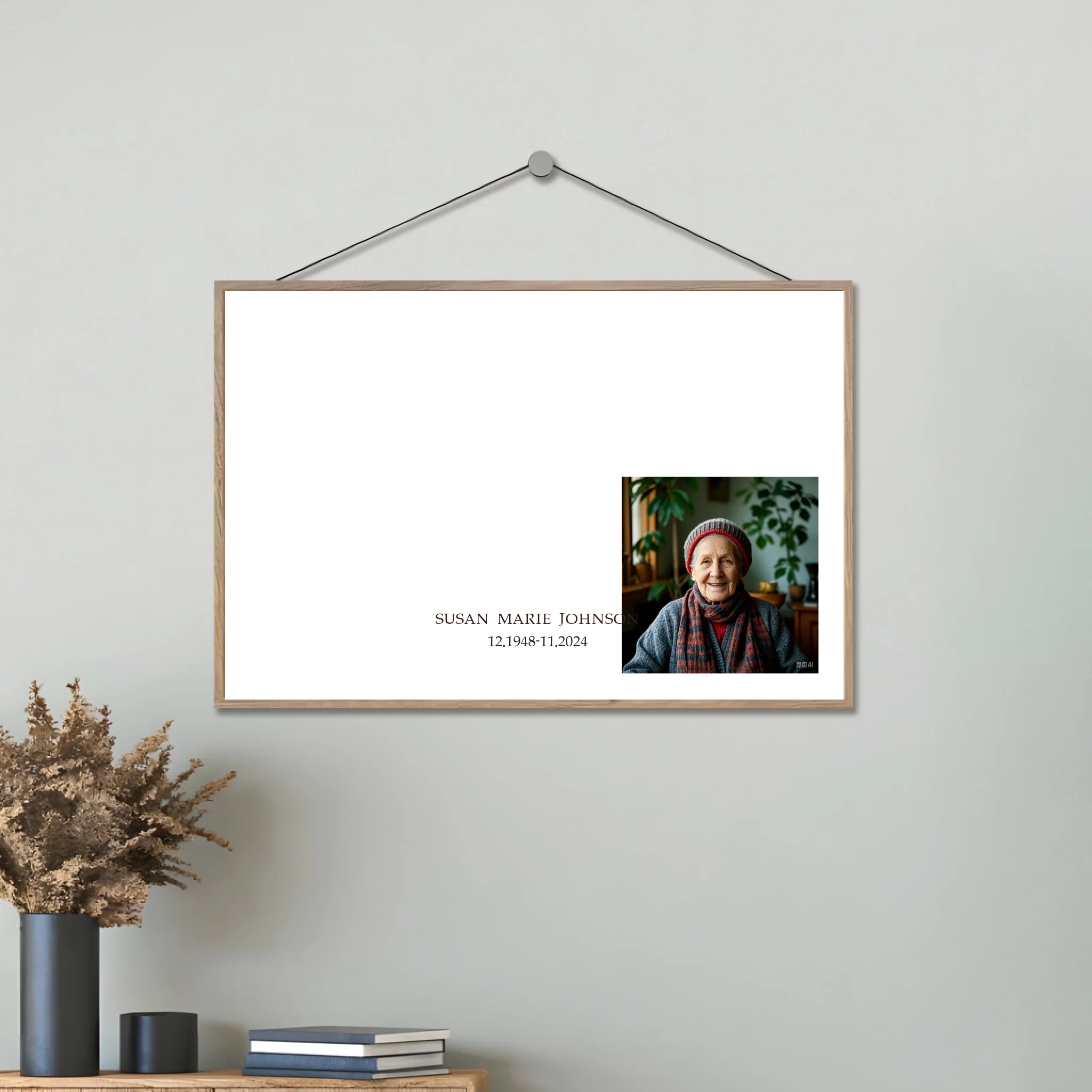 desk decoration personalized photo wooden style photo tribute