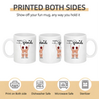 deep blue mug personalized design ceramic