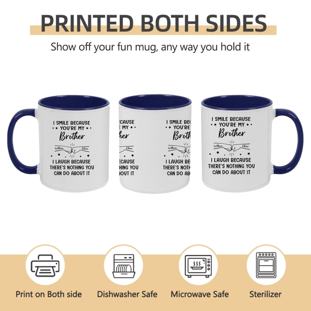 because brother black mug gift for brother
