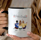 black mug personalized design ceramic