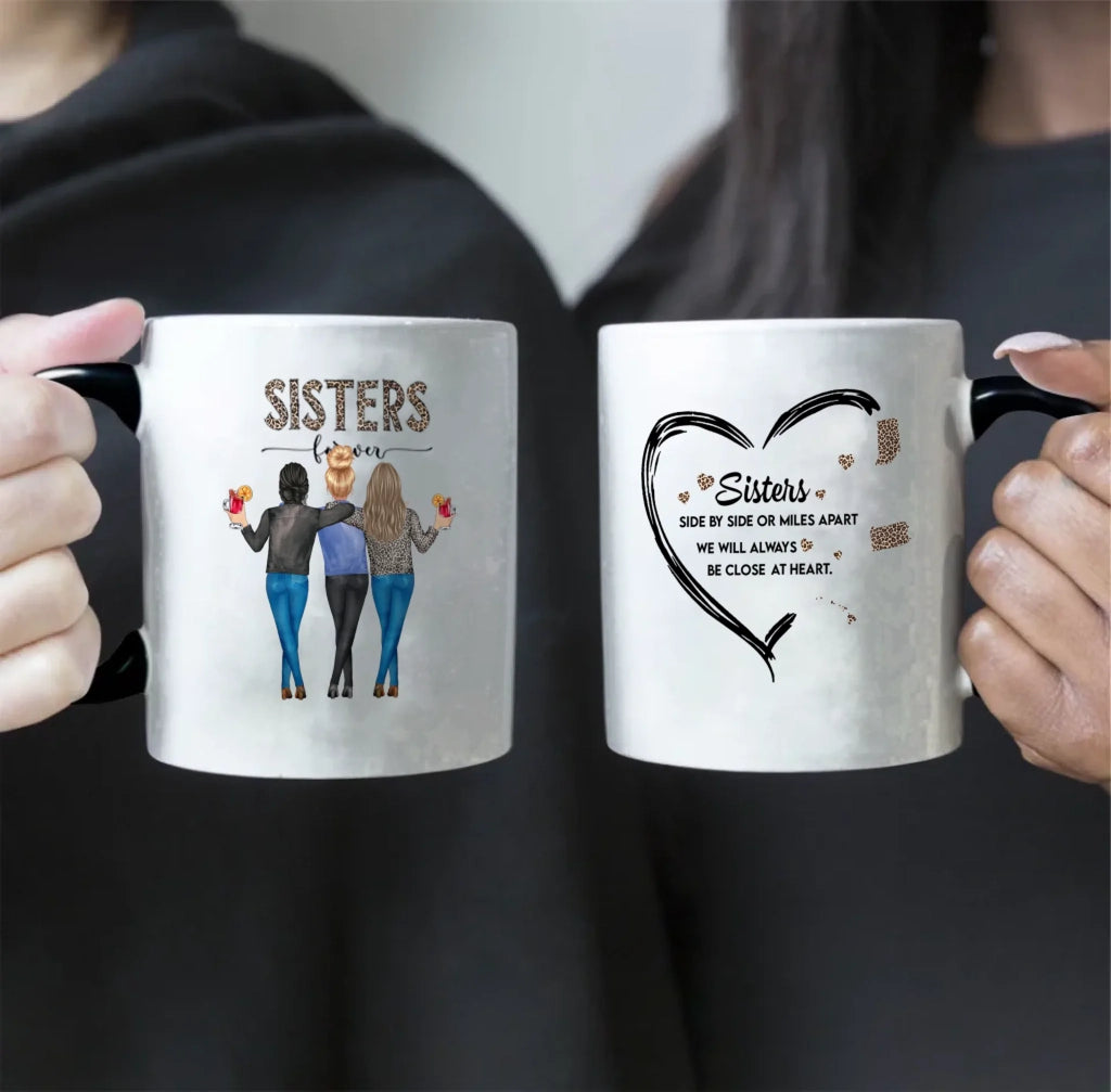black mug personalized design ceramic