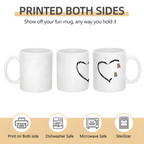 deep blue mug personalized design ceramic