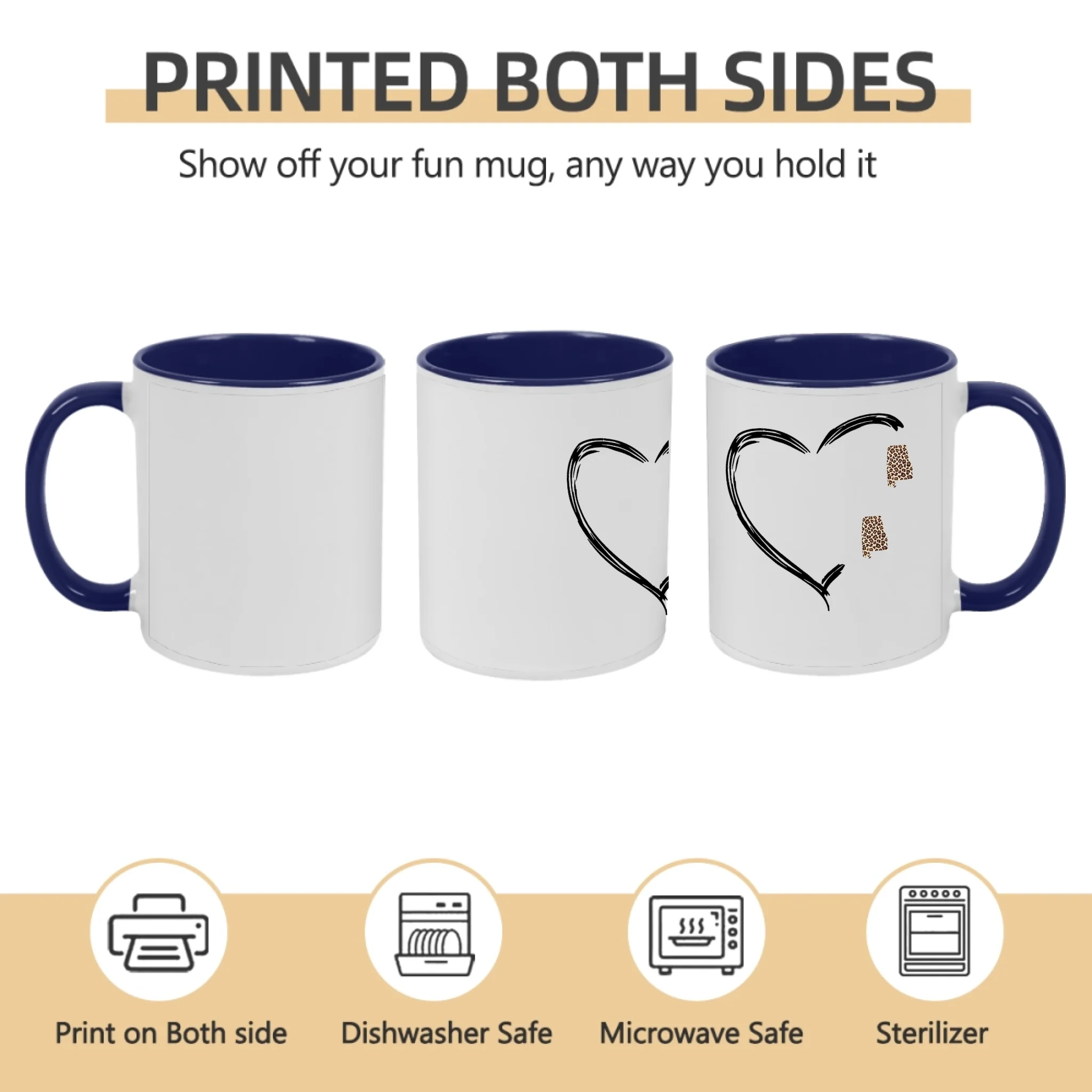 ceramic mug personalized design gift for sister