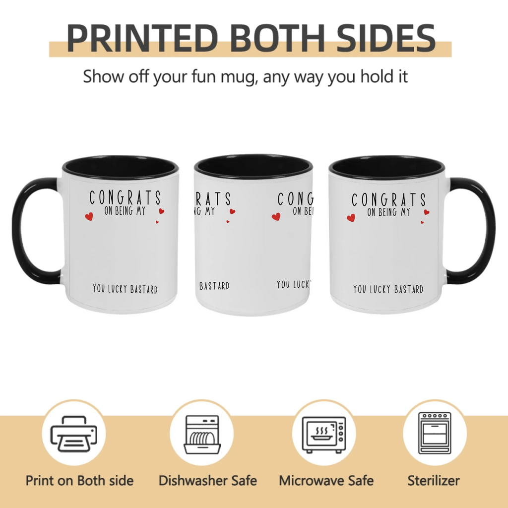 congrats being brother mug personalized design ceramic