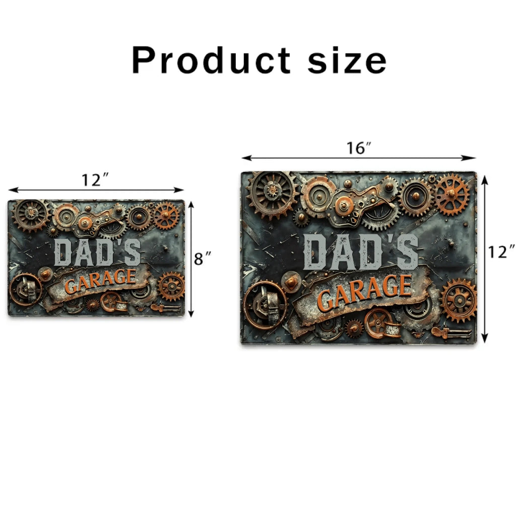 fathers day surprise custom gift for dad inspired by dad s garage custom title