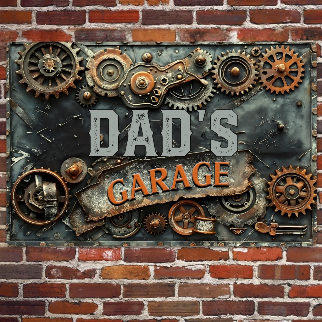 dad s garage custom title custom gift for dad personalized gift