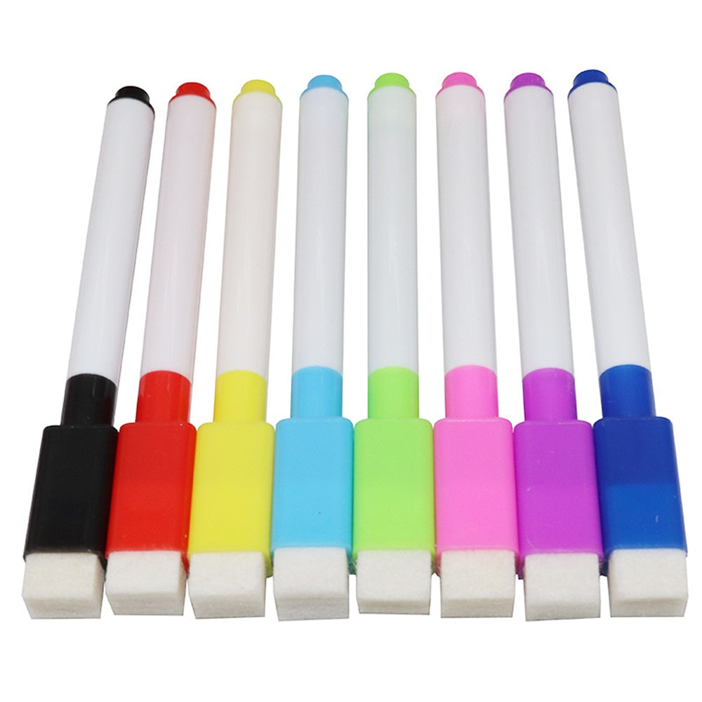 8 Colors Erasable Whiteboard Marker Pen Office School Stationery