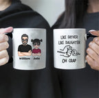 oh crap fist bump duo mug for dad personalized gift