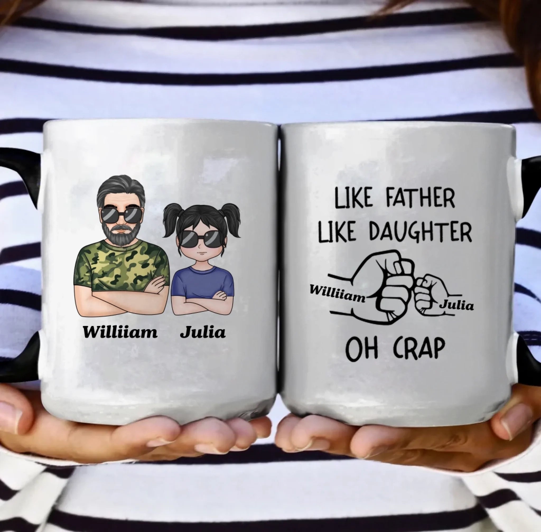 thoughtful mug for dad with custom detail