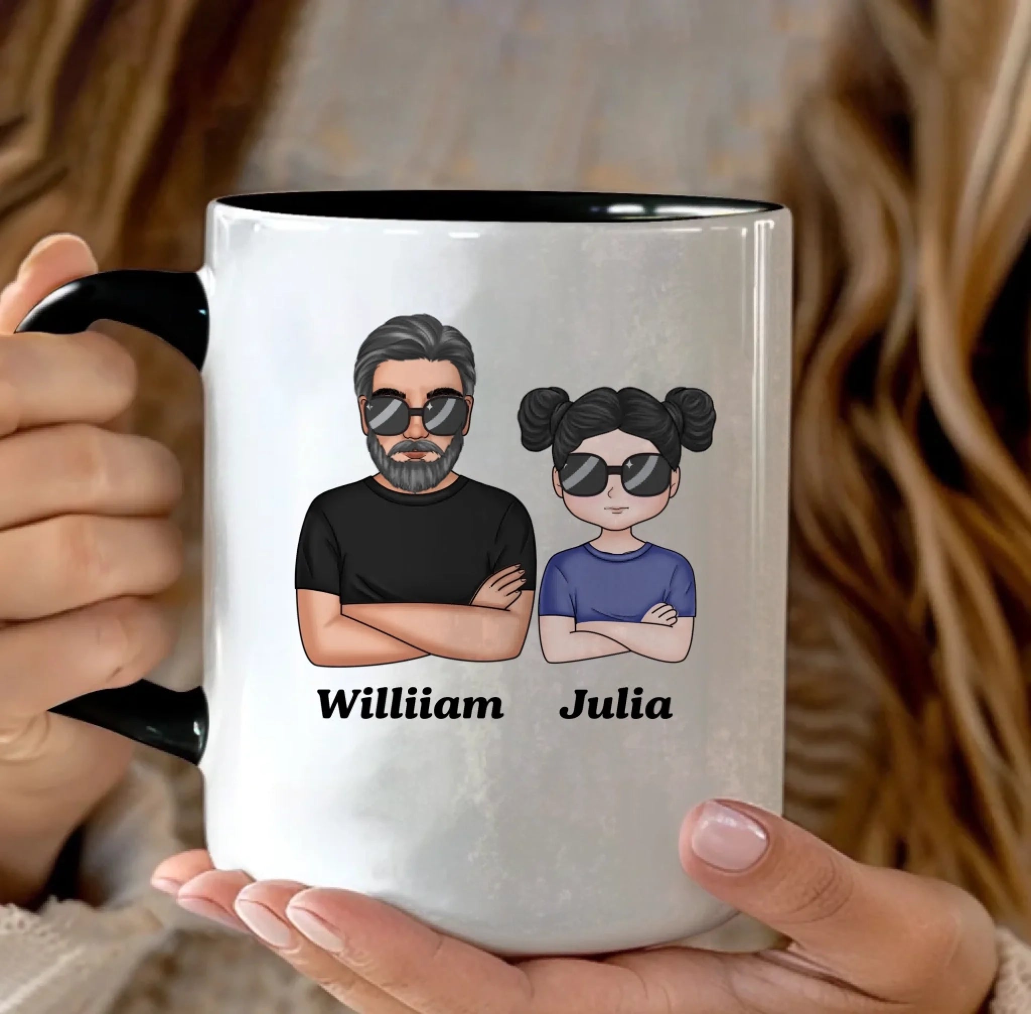 fathers day surprise mug for dad inspired by oh crap fist bump duo