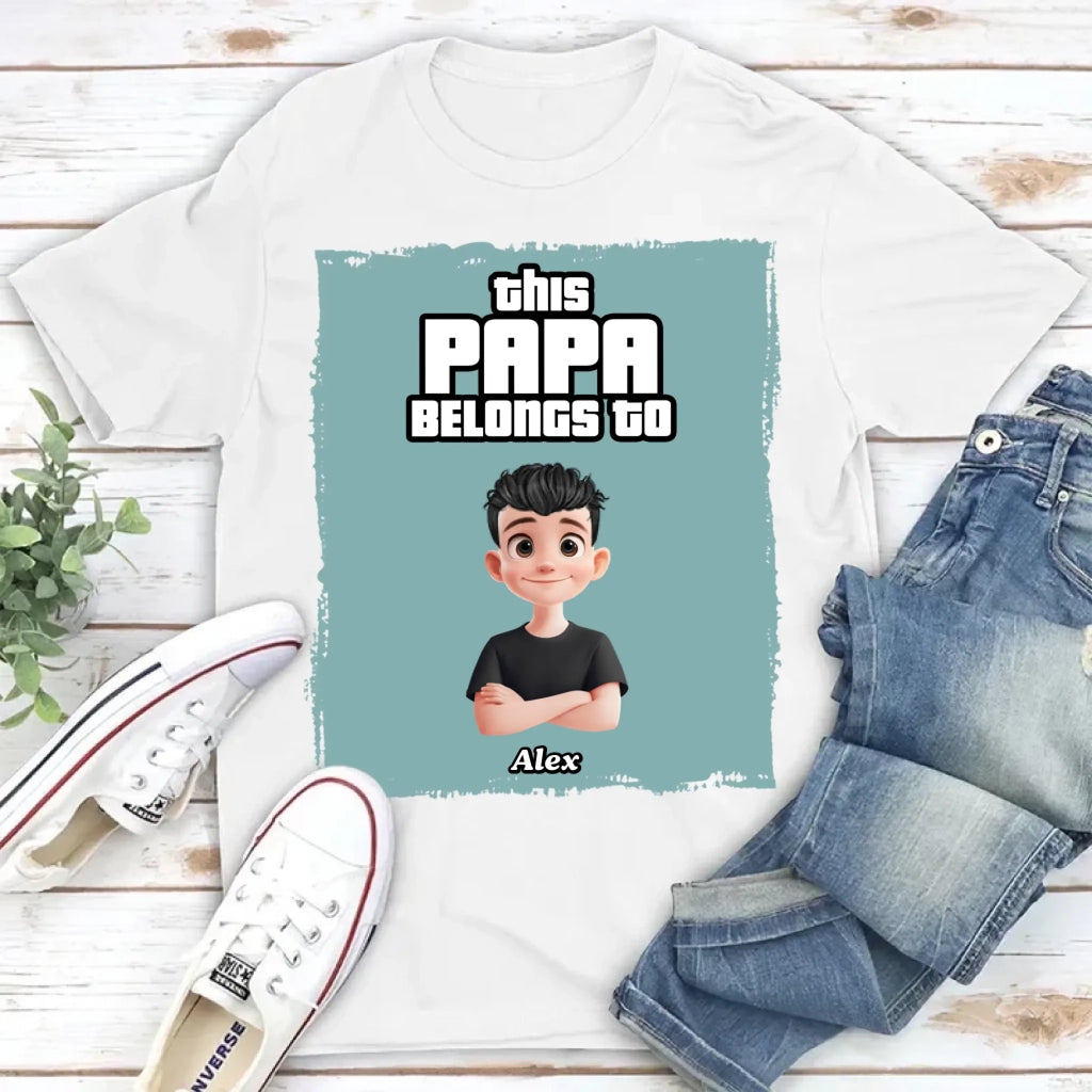 this grandpa belongs to t shirt soft everyday wear fathers day gift for grandpa