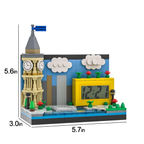 Christmas Gifts Custom Brick Figures Clock Personalized Brick Mini City & Figures Clock