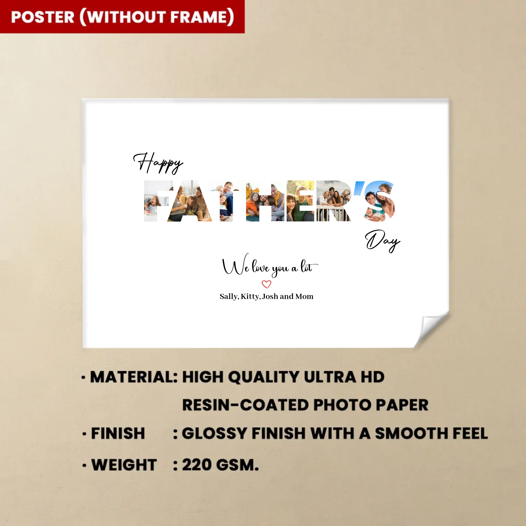 happy father s day design custom gift for everyday use photo