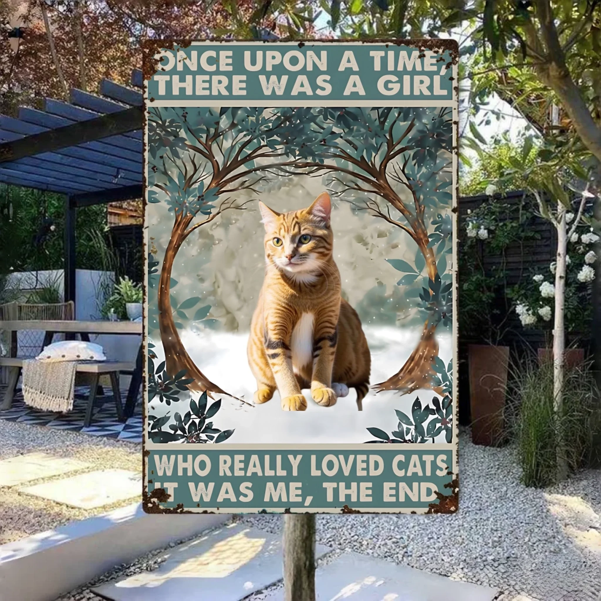 Metal Wall Plaque Personalized Pet Portrait for Home Display Metal Sign Aluminum