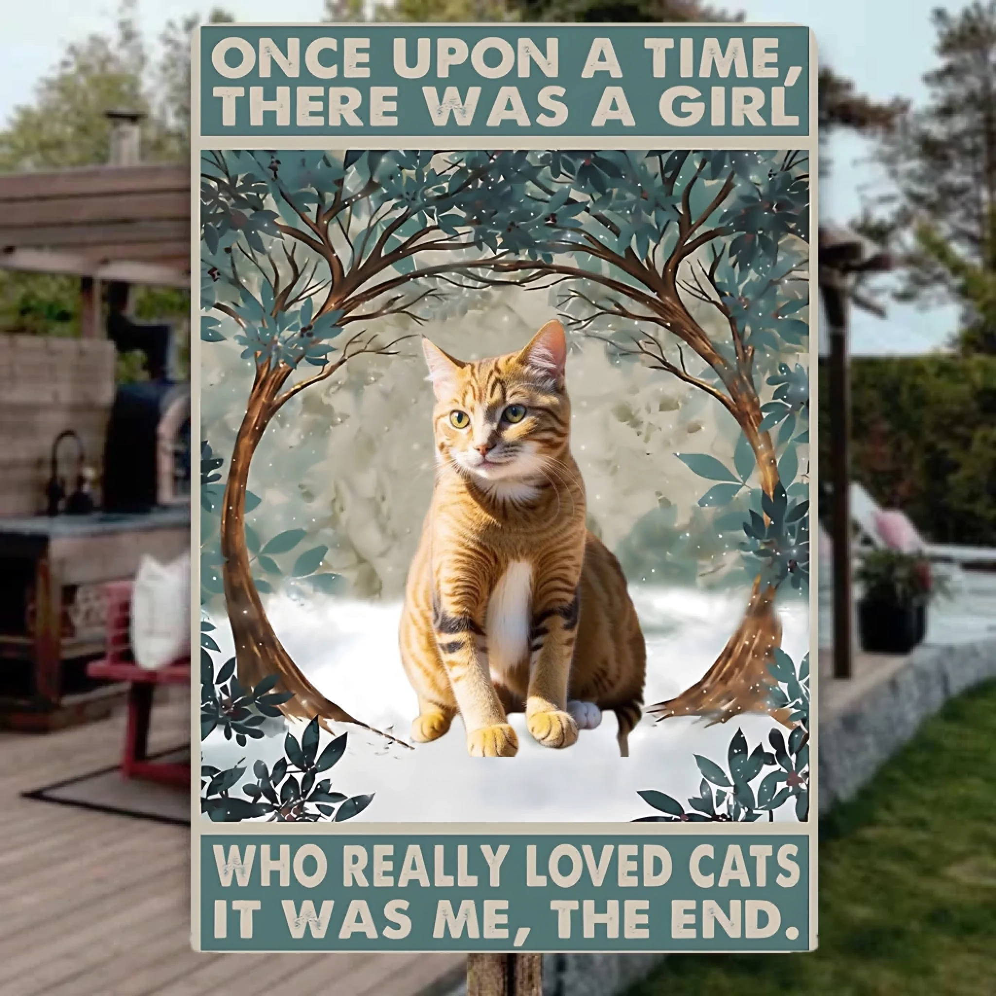 Metal Sign Iron Personalized Pet Portrait Metal Wall Plaque for Home Display