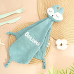Personalized Soothe Towel Bibs Soft Sleeping Doll Towel with Embroidered Name Gift for Baby