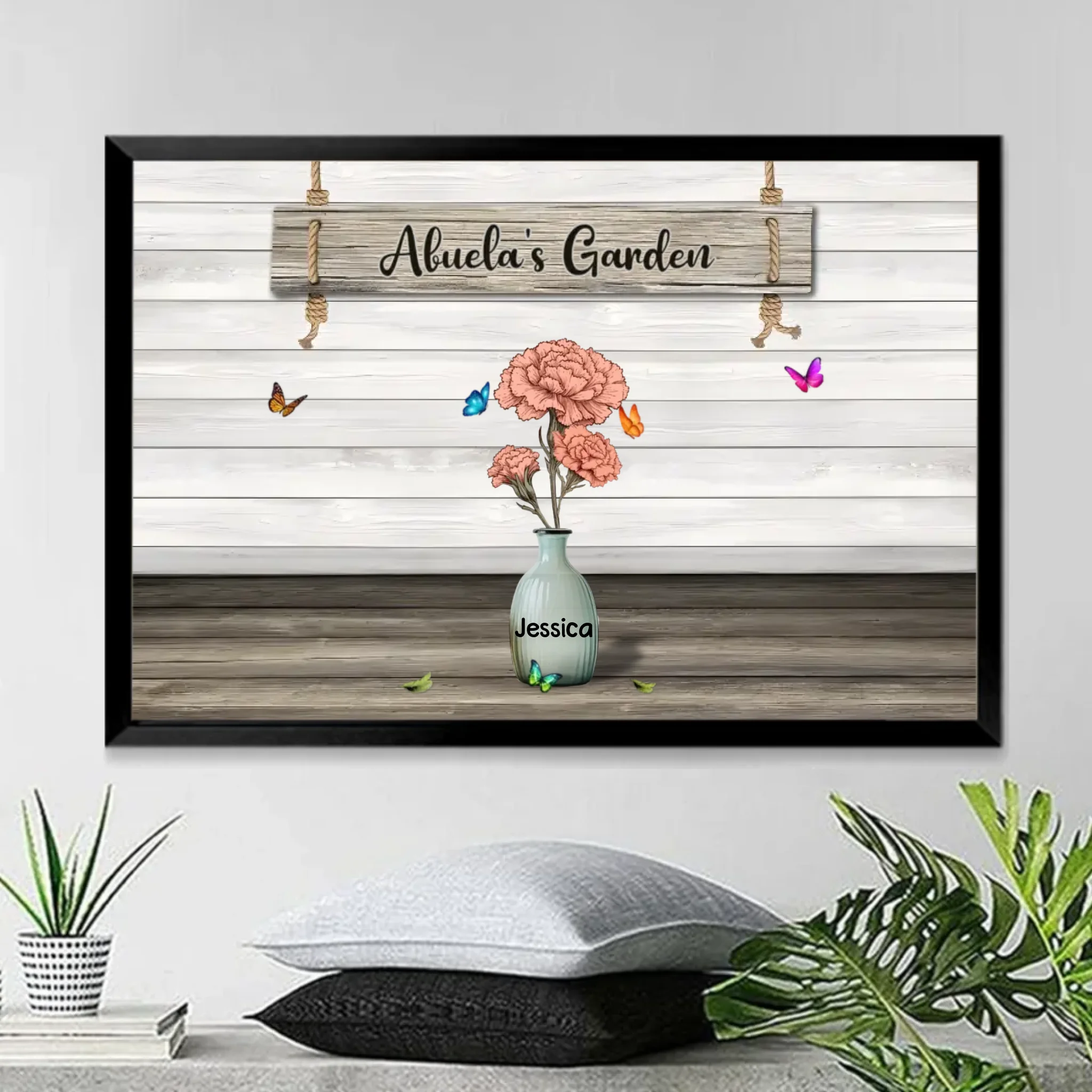 made for grandmas heart poster meaningful wall art mothers day gift for grandma