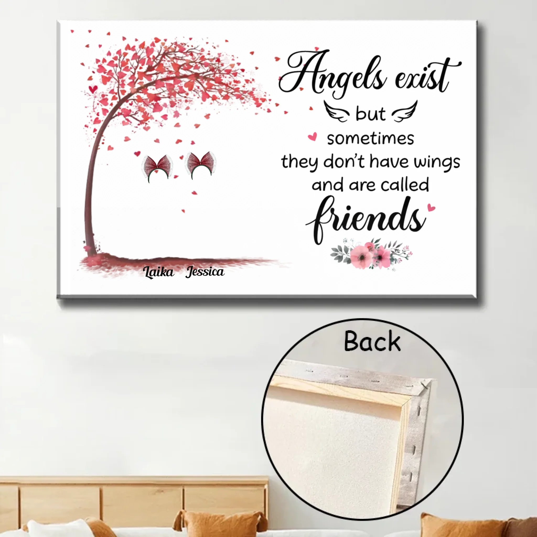 poster and canvas au frameless canvas personalized design gift for best friend