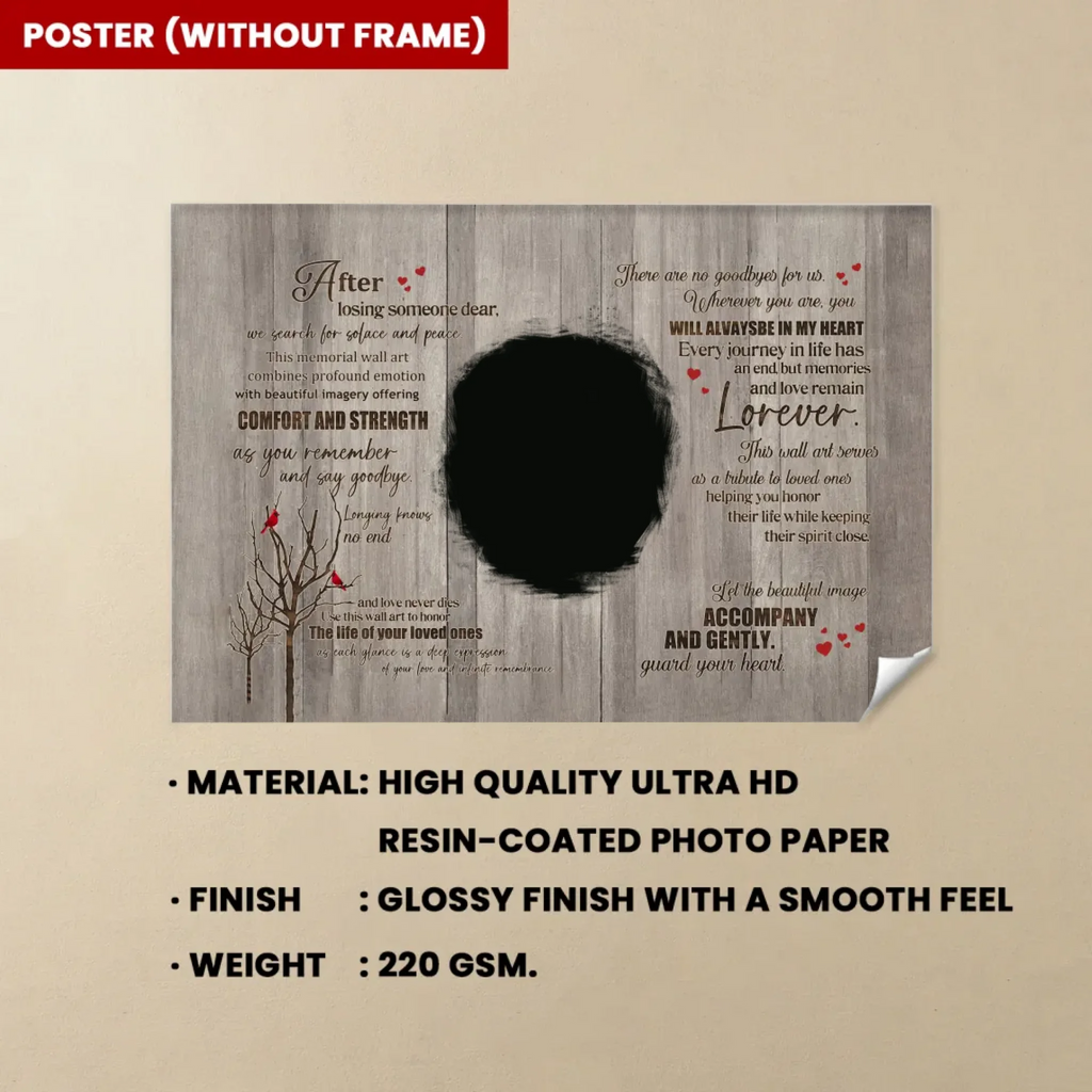personalized photo with name canvas photo tribute poster and canvas memorial keepsake