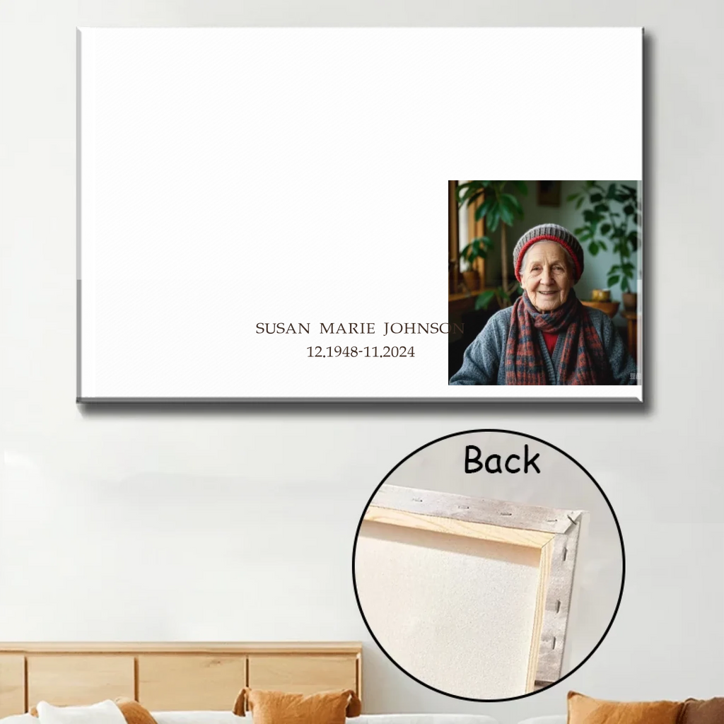 personalized photo with name canvas photo tribute poster and canvas