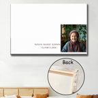 personalized photo with name canvas photo tribute poster and canvas