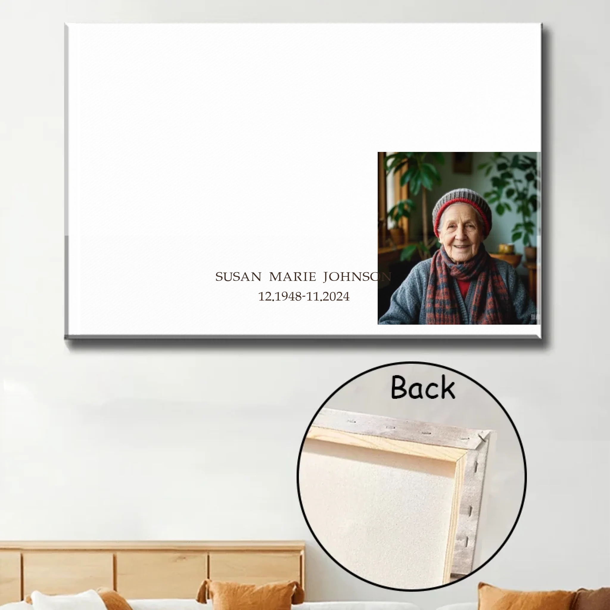 personalized photo with name canvas photo tribute poster and canvas