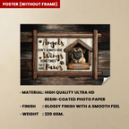 Canvas Personalized Wall Art Personalized Design Sympathy Gift for Loss of Dog Poster Without Frame