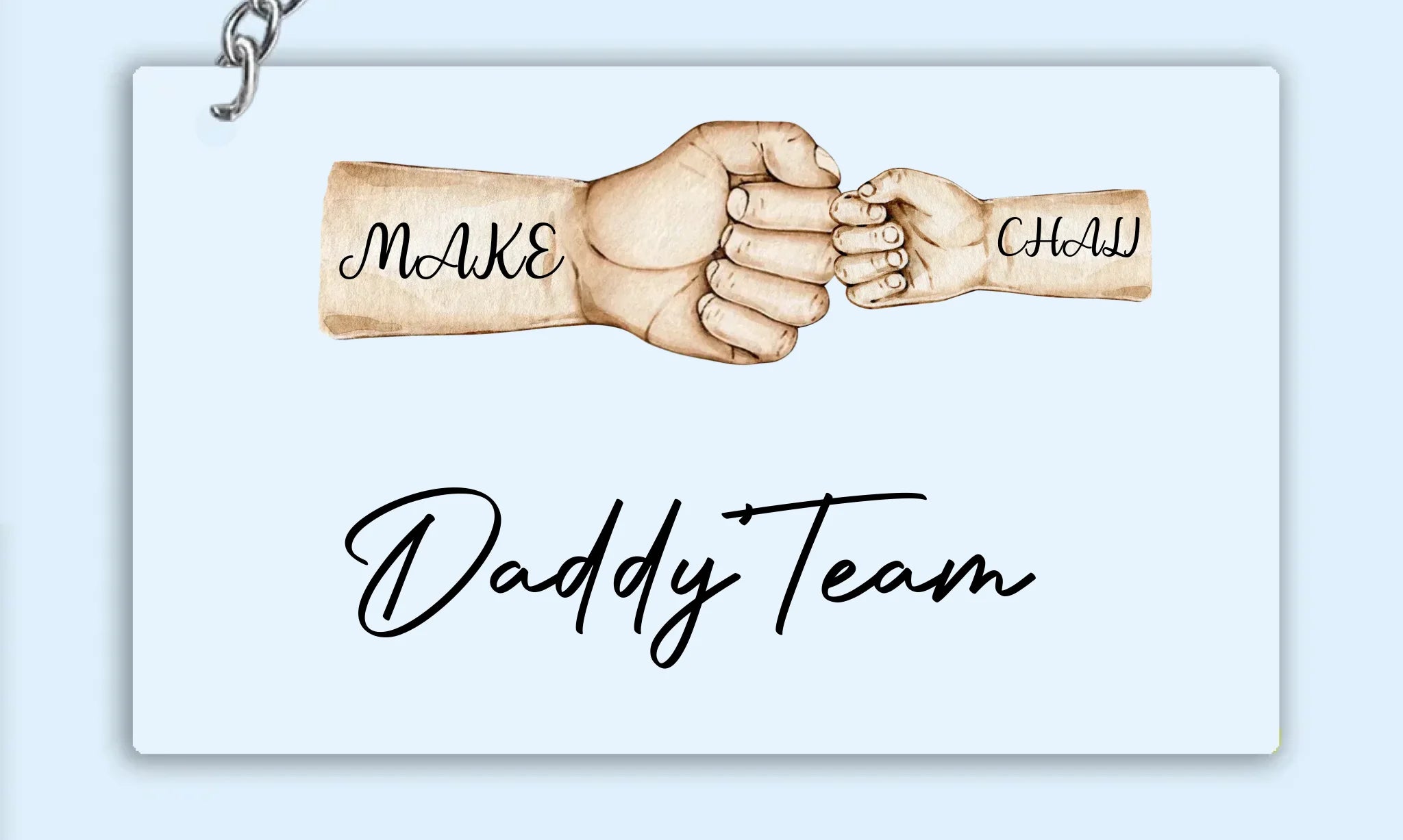 father s day design keychain for everyday use