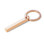 Personalized 3D Bar Keychain Engraved Music Code Key Chain
