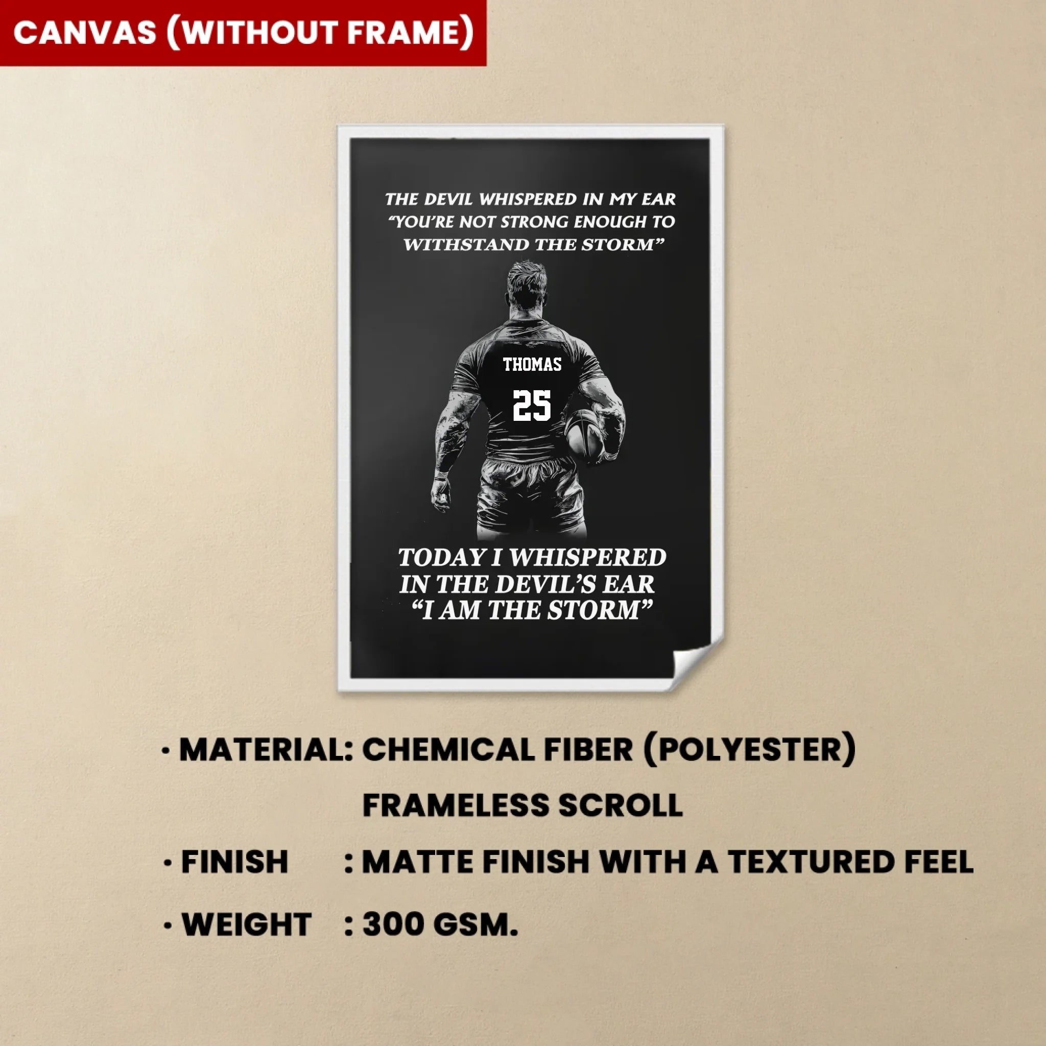 canvas unframed wood poster personalized design gift for best friend