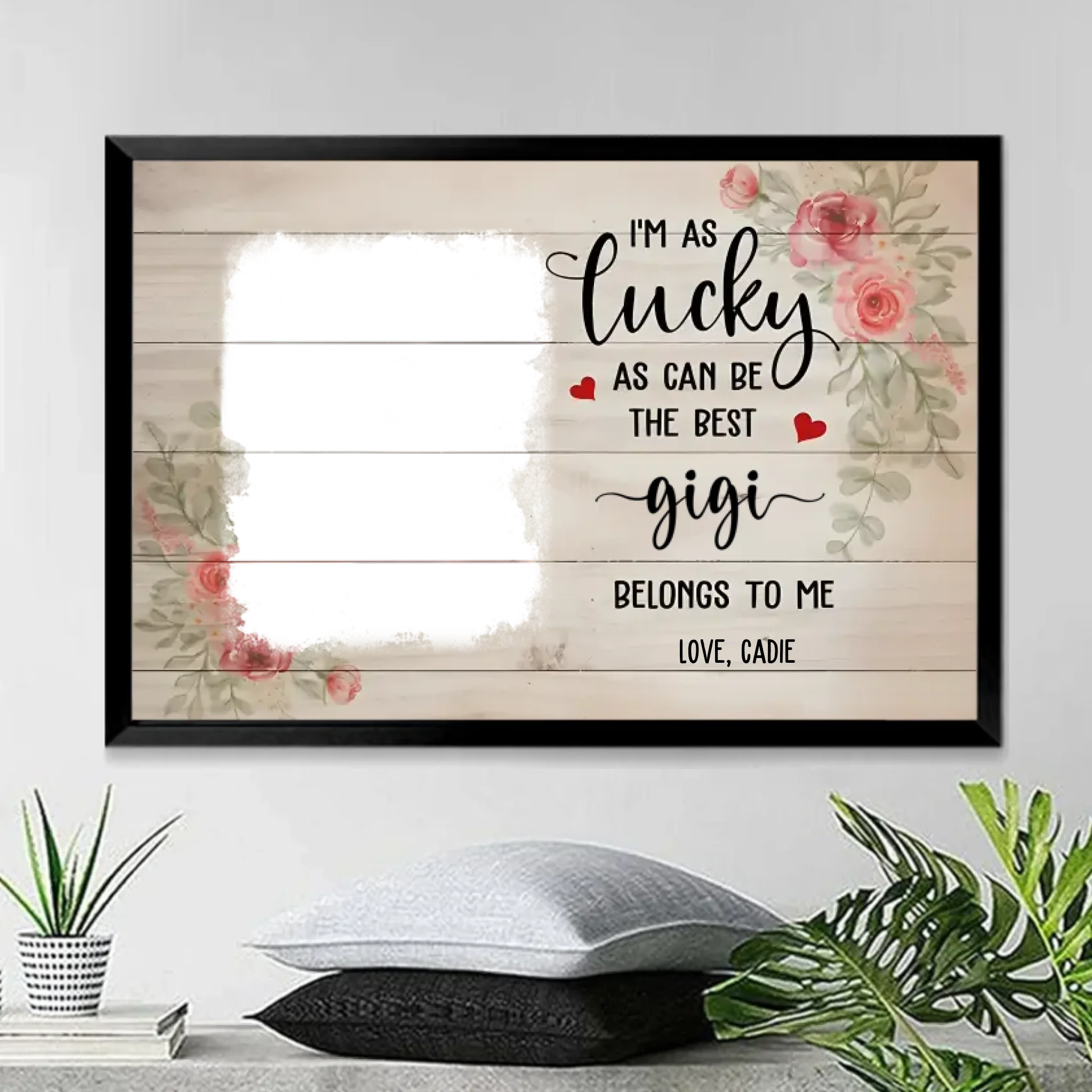 canvas the best grandma personalized photo mothers day gift for grandma