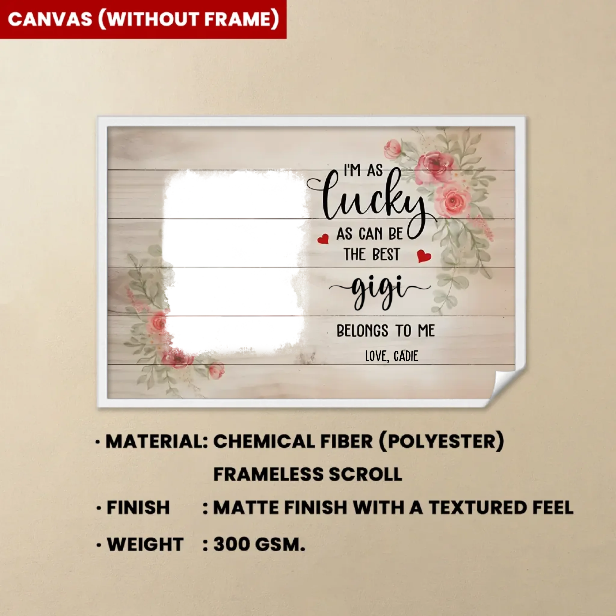 the best grandma canvas family keepsake for grandma