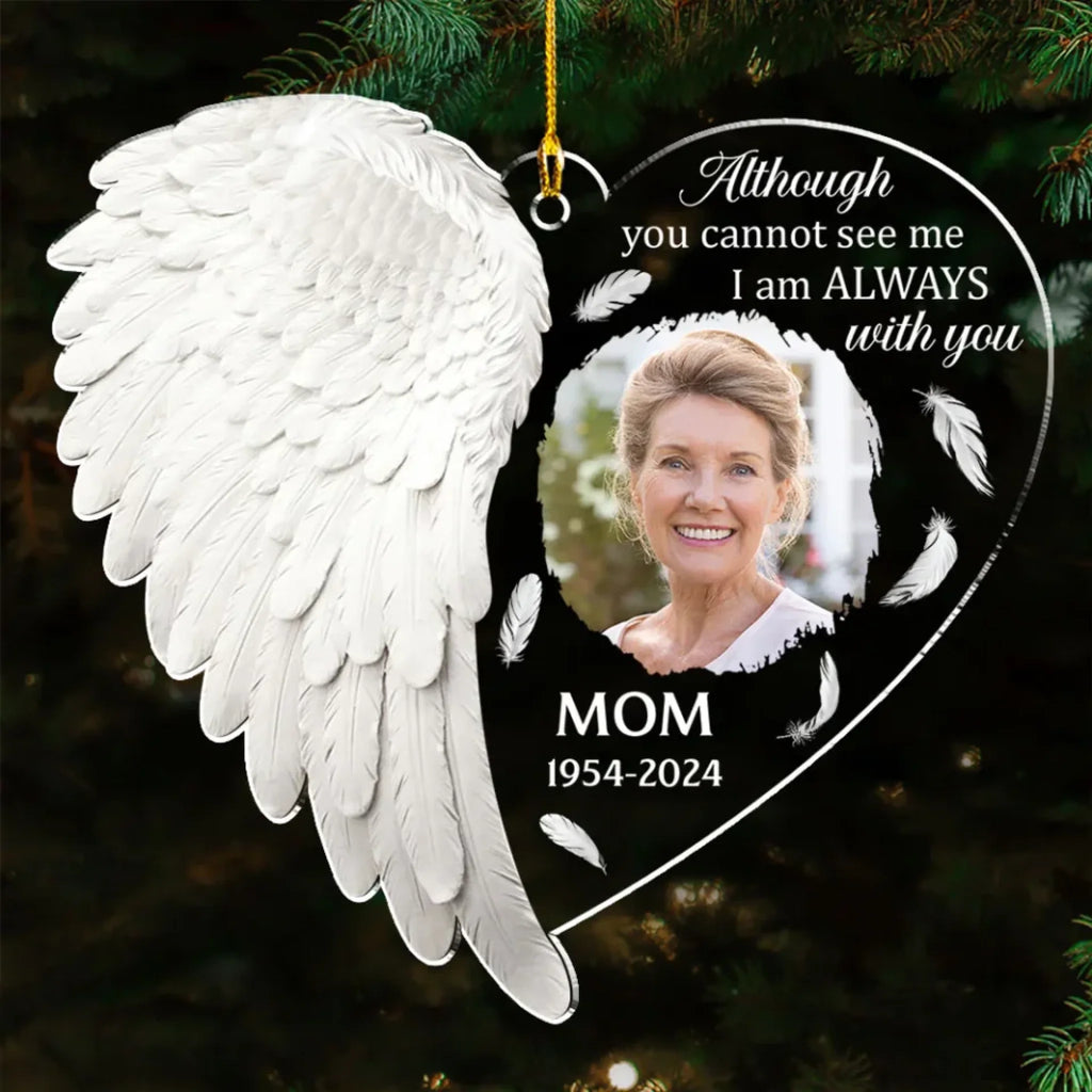 personalized photo with name ornament acrylic memorial keepsake